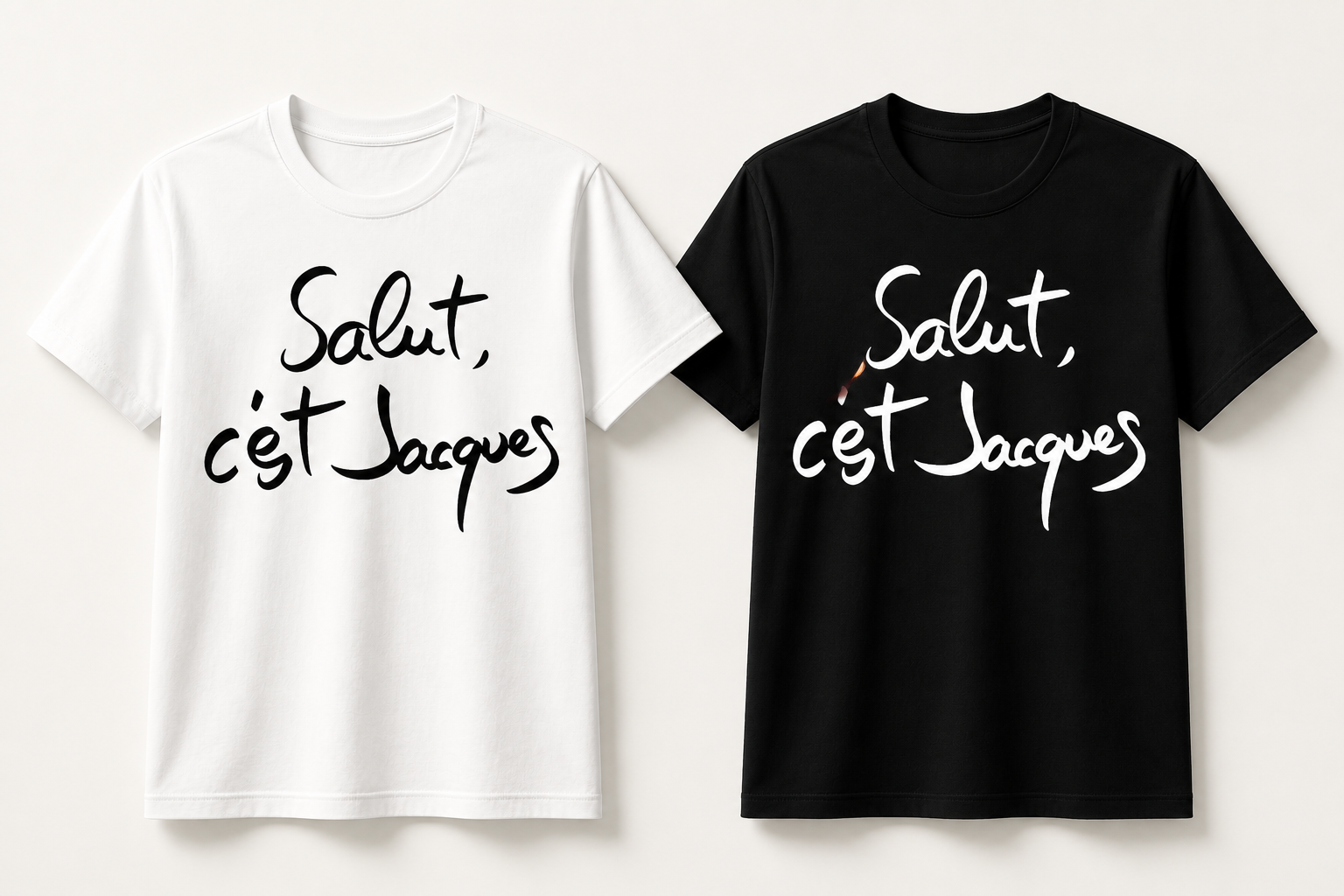 T-shirts Salut c'est Jacques